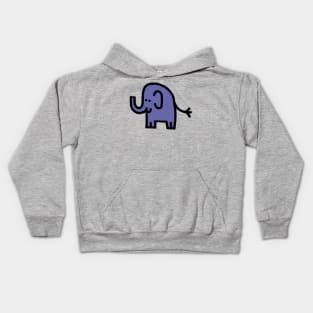 Very Peri Periwinkle Blue Chonk Elephant Color of the Year 2022 Kids Hoodie